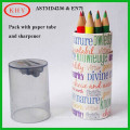 New Package Non Toxic Mini Round Wooden Color Pencil